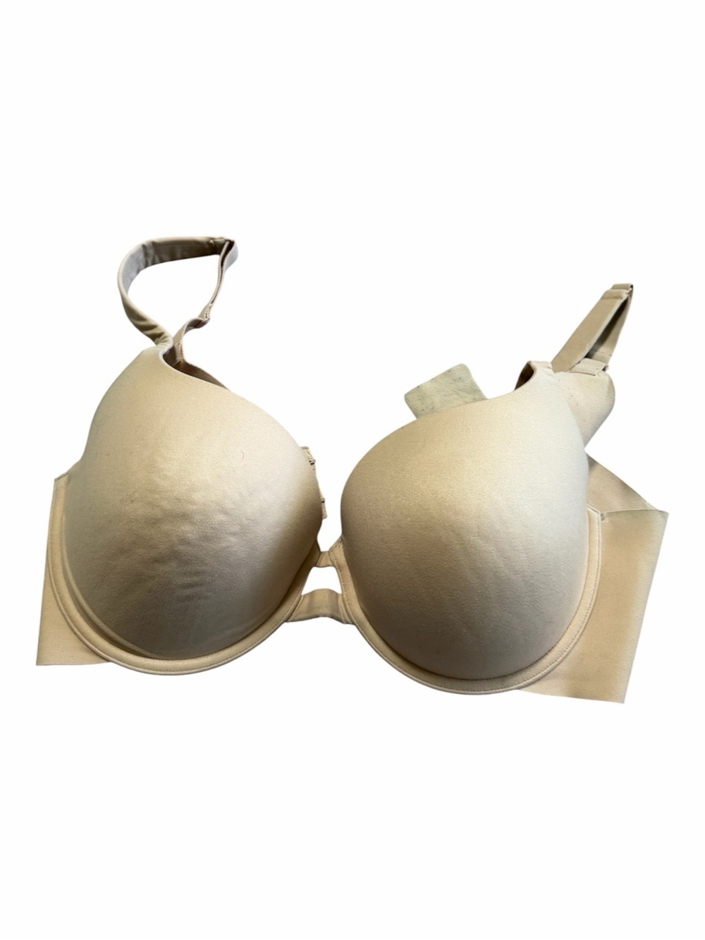 Auden Nude Light Lift Plunge Push Up Bra Size 38D Thick Band Side Shaping